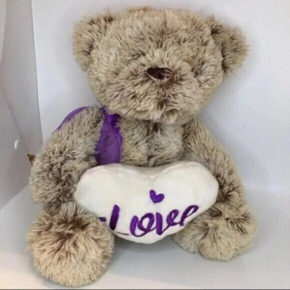 Dan Dee Valentine Teddy Bear Love Heart Plush 13"